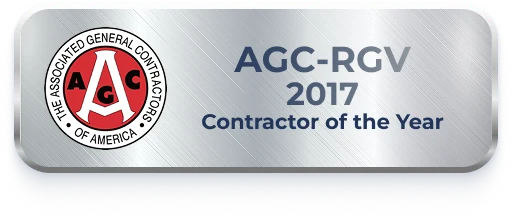 AGC-RGV 2017 Contractor of the Year award badge, E-CON Group